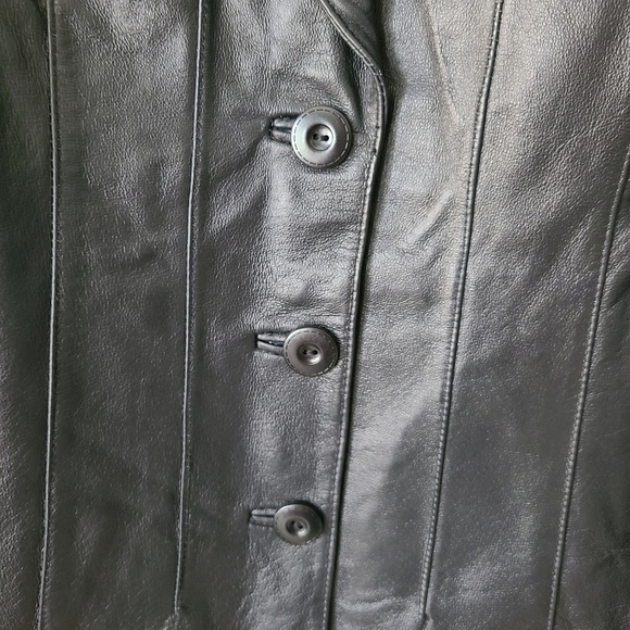 East 5th Leather Black Leather Jacket Size Large NWT - Picture 4 of 9